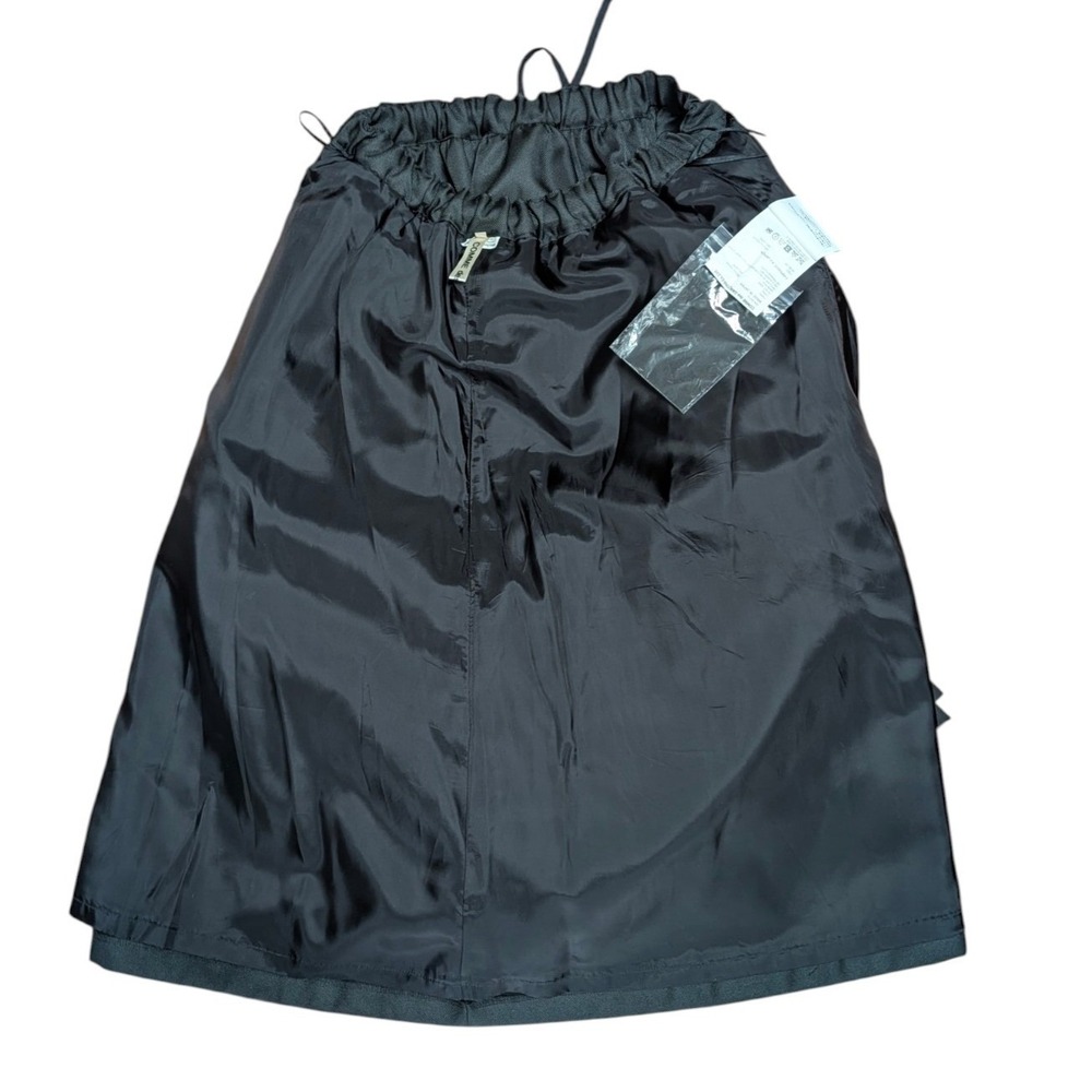 Comme des Garcons 2024 Black Rosette Sculptural Skirt Size Small - Picture 5 of 14